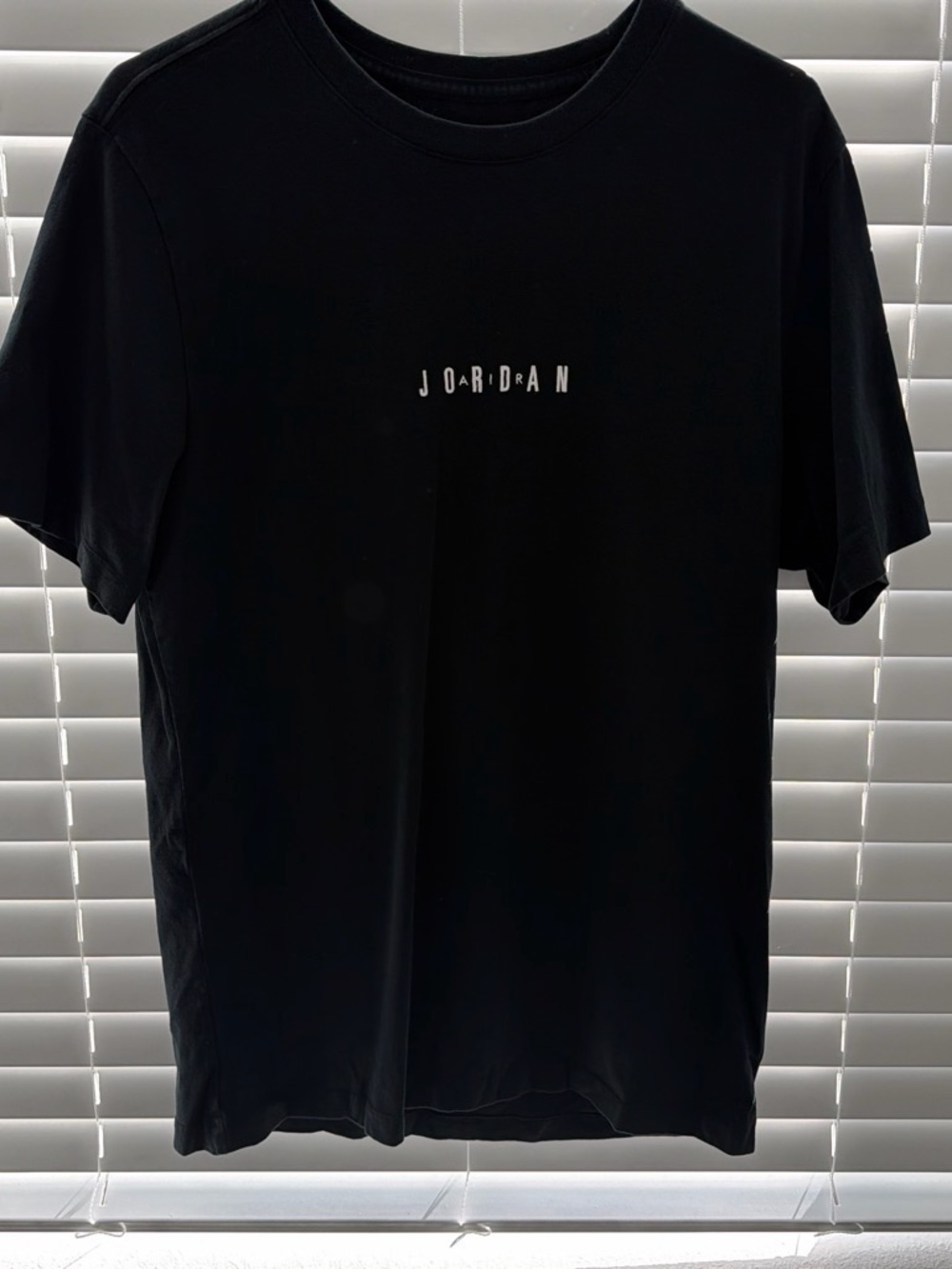 Jordan Black Short-Sleeve Center Logo Tee